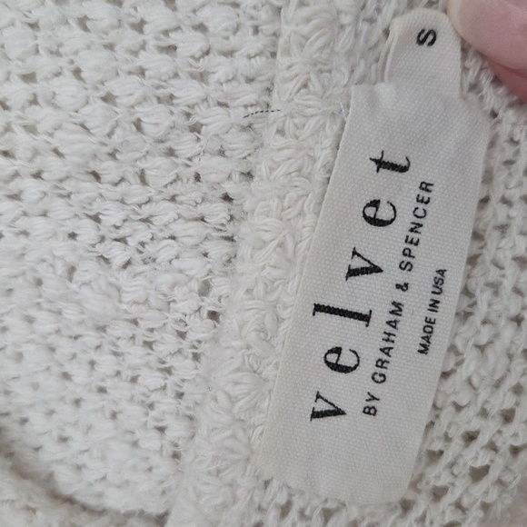 Velvet by Graham & Spencer White Knit Top - Picture 4 of 5